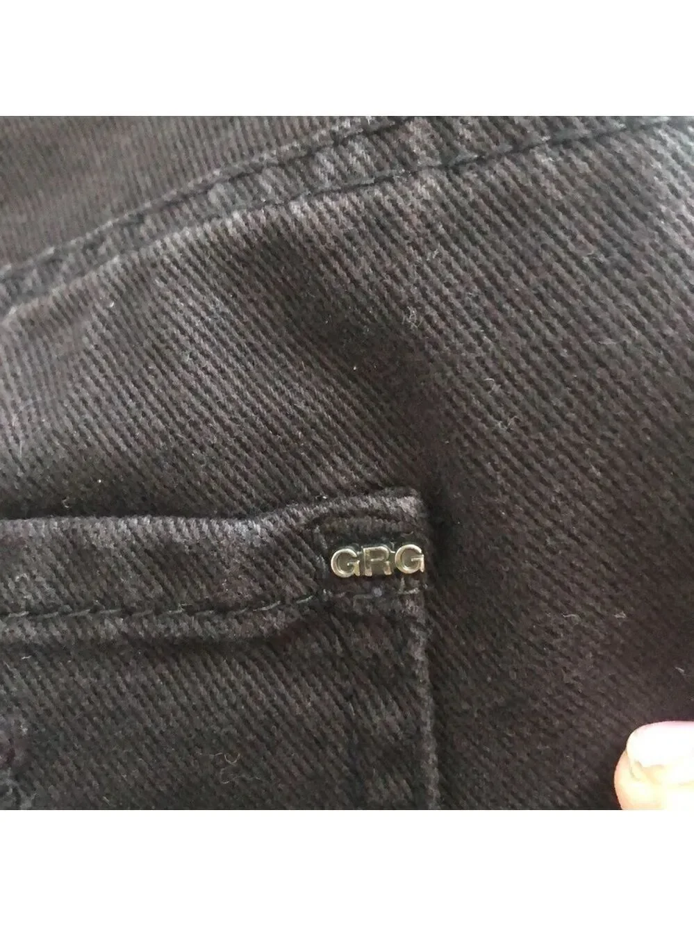 Garage Festival Style Black Denim Shorts Size 5